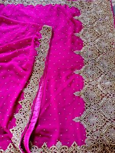 Pure Zardozi Wedding Saree