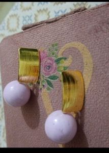 Butterfly &amp; Gold Chains With Pair Of Earrings