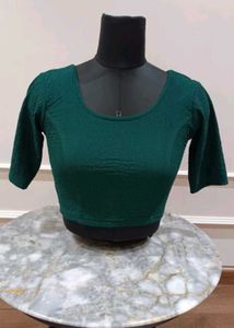 Green Readymade Saree Blouse