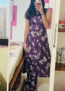 Purple Colour Cord Set Daily Ware