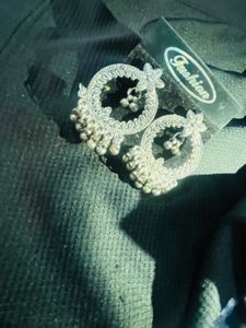 Silver Jhumka Earrings