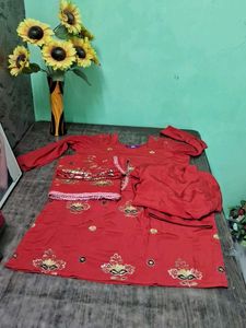 Red Libas Kurta Salwar Set