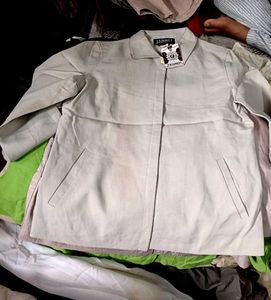 Beige Button-Down Top