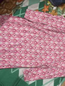 Pink Printed Kurta