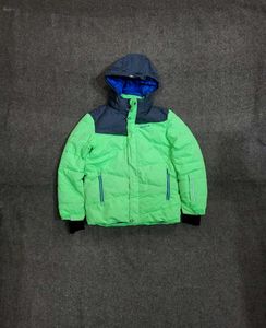 Kids' Puffer Jacket - Green &amp; Blue