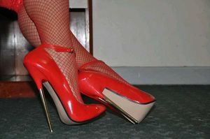 Sexy Red still material Stiletto High Heels