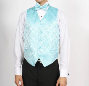 Vesuvio Napoli Cyan Formal Vest