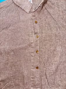 Spring Grey Button-Down Shirt