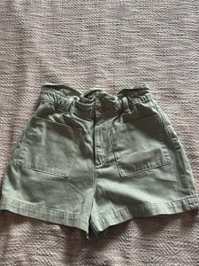 Paperbag Denim Shorts for ZARA
