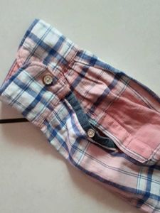Pink Plaid Long Sleeve Button-Down