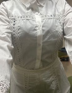 White Lace Detail Outfit