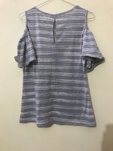 Cuffed-shoulder Top