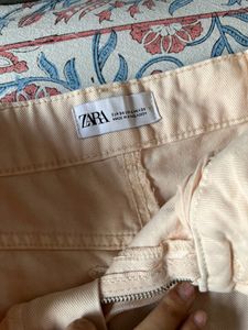 🍑 Peachy Creme Zara Cargos 🍑