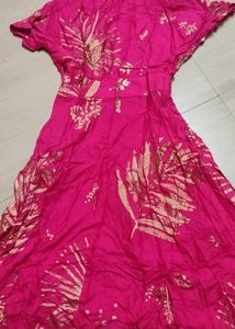 Printed Midi A-Line Dress