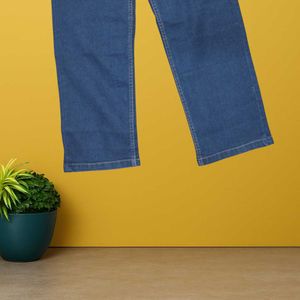 women navy blue straight jeans size 24 (O-83)
