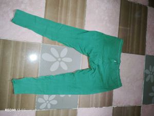 Leggings Green Fabric