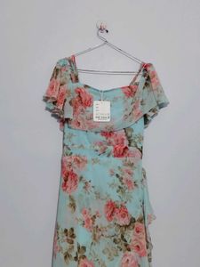 Floral Chiffon Maxi Dress