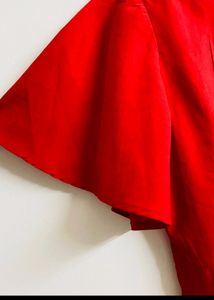 Pretty Frilled Wrap Dress