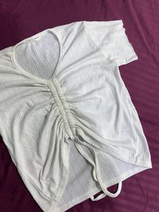 white ribbon top