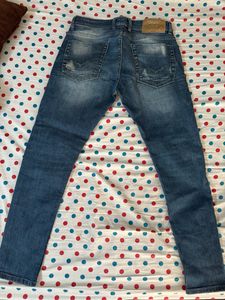 Rookies Blue wash Distressed jeans