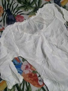 Elegant White Button-Down Top