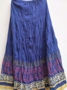 Ethnic Blue Skirt