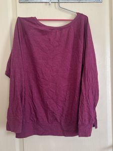Burgundy Long Sleeve Top