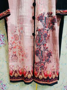 woolen Elegant Floral Print Kurta
