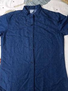 Denim Button-Down Shirt