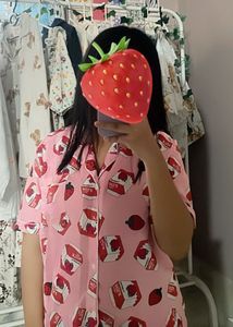 Korean Strawberry Night Top 🍓 🍓✨