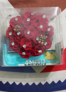 Red Floral Hair Accessory
