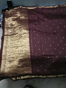Embellished KanchiPattuSaree With Patterned Blouse