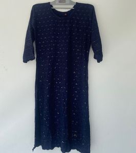 Elegant Navy Blue Kurta