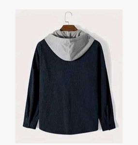 Hooded Corduroy Shirt Jacket