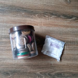 Set Of 62 Carrom Coins + 4 Strikers + Boric Powder