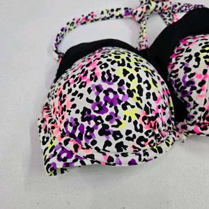 Animal Print Bikini Top 36D