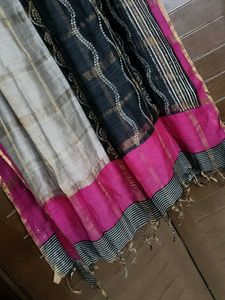 Women Elegant Silk Black Printed Kurta Set