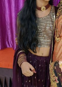 Elegant Purple Lehenga Choli Set