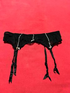 Black Lace Garter Belt – Size XL