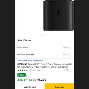 Samsung 25W Original Charging Adapter C-Type