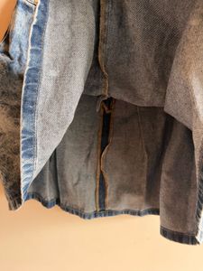 Acid Wash Denim Skirt