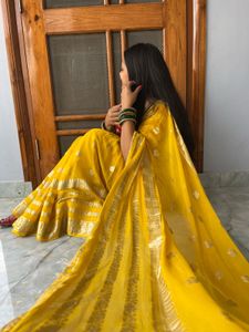 Elegant Yellow Saree