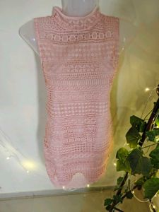 Peach/Pink Westside Midi Dress