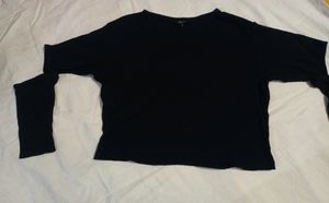 Roadster Women&#39;s Korean Black Crop Top