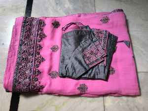 Magenta Saree