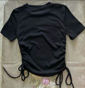 H&amp;m Black Fitted Top