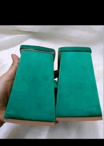 Designer Green Heels