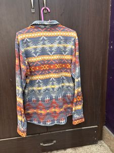 Patterned Flannel Shirt🤎