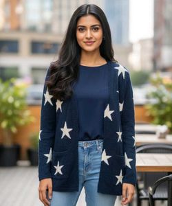 Imported Starry Woollen Shrug