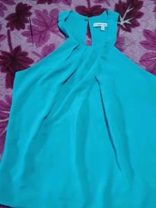 Aqua Halter Top